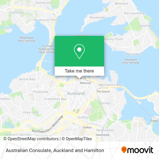 Australian Consulate map