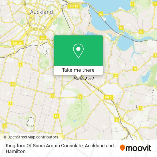 Kingdom Of Saudi Arabia Consulate map