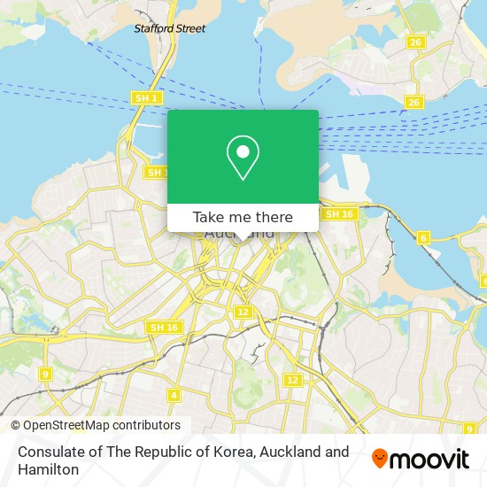 Consulate of The Republic of Korea map