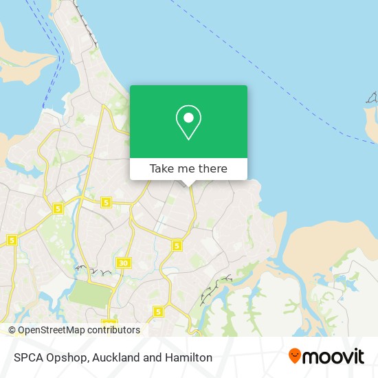 SPCA Opshop map