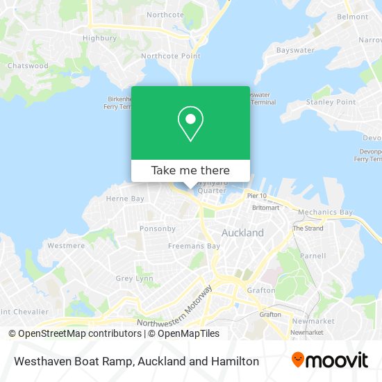 Westhaven Boat Ramp map