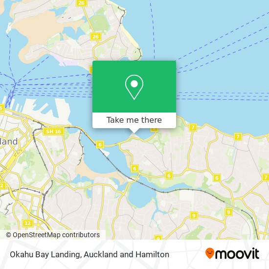 Okahu Bay Landing map