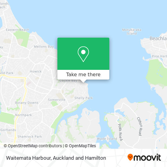 Waitemata Harbour map