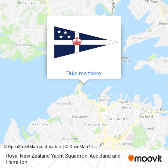 Royal New Zealand Yacht Squadron map