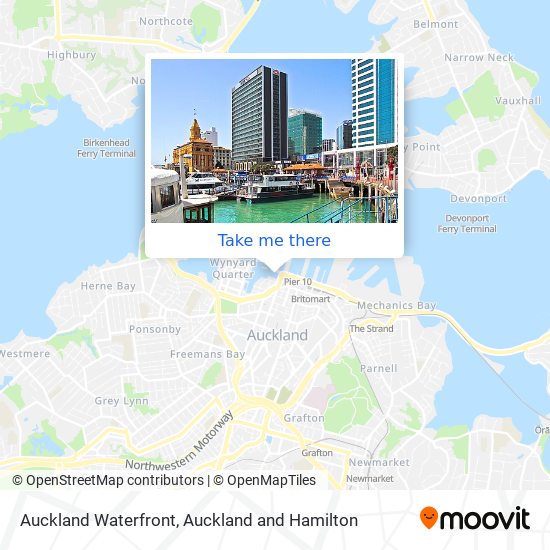 Auckland Waterfront map