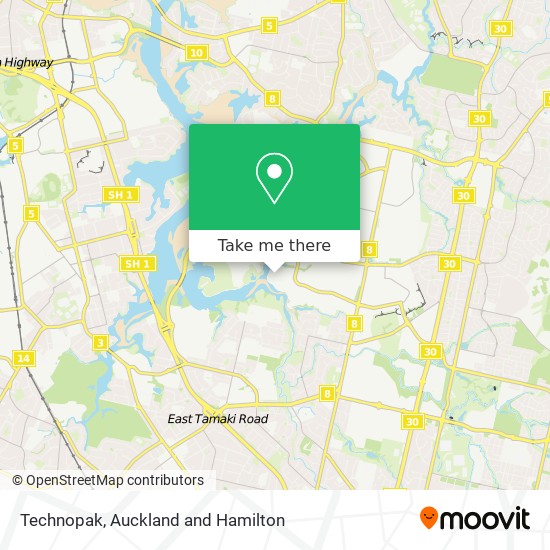 Technopak map