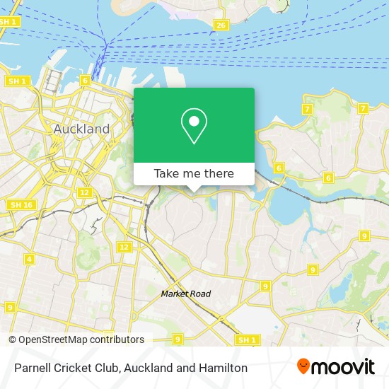 Parnell Cricket Club map