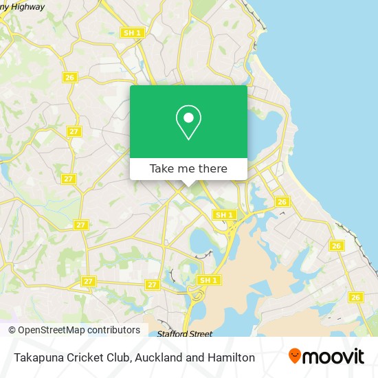 Takapuna Cricket Club map