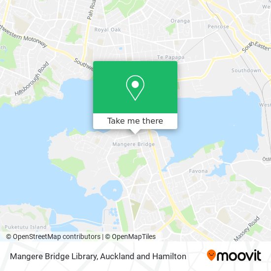 Mangere Bridge Library map