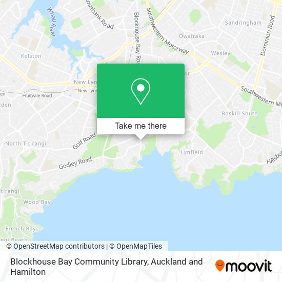 Blockhouse Bay Community Library map