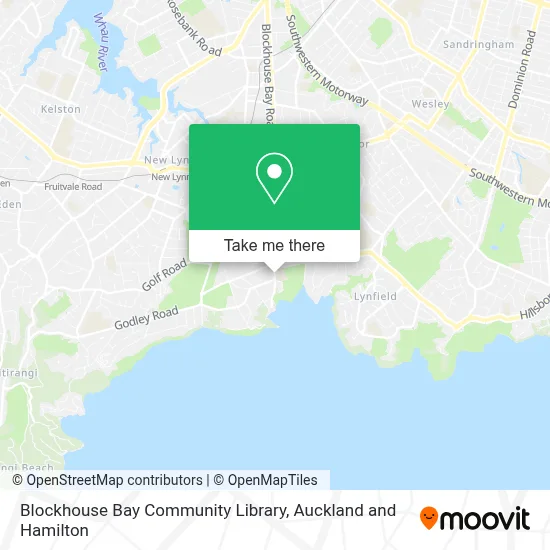 Blockhouse Bay Community Library map