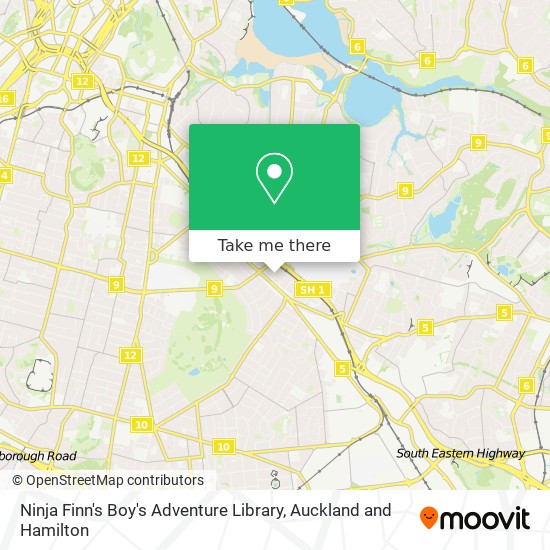 Ninja Finn's Boy's Adventure Library地图