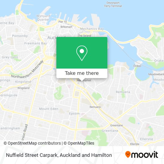 Nuffield Street Carpark map