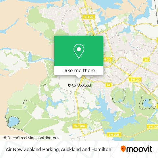 Air New Zealand Parking map