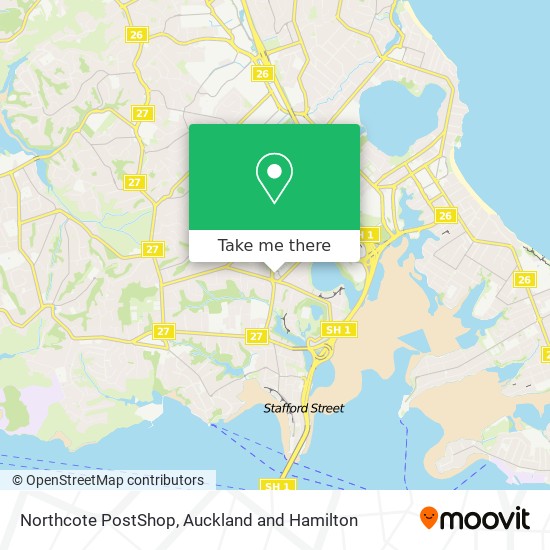 Northcote PostShop map