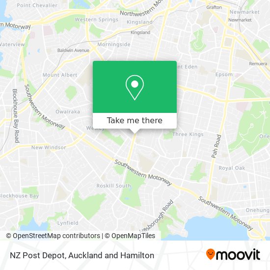 NZ Post Depot map