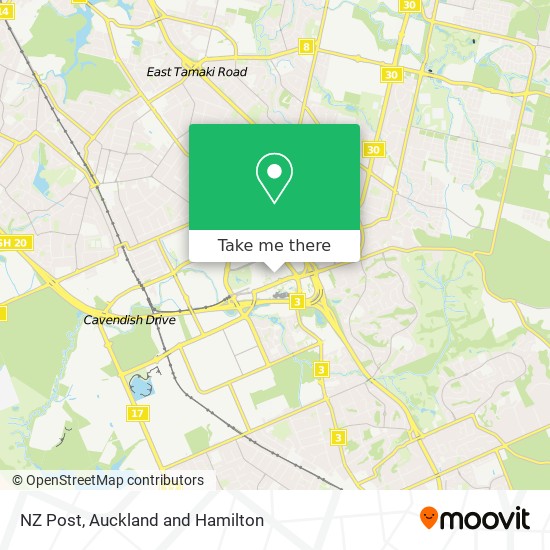 NZ Post map