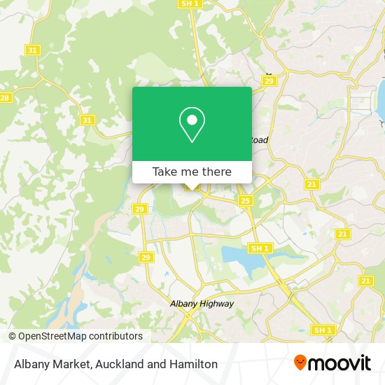 Albany Market map