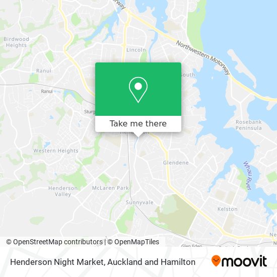 Henderson Night Market map