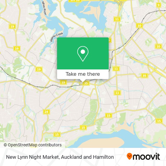 New Lynn Night Market map