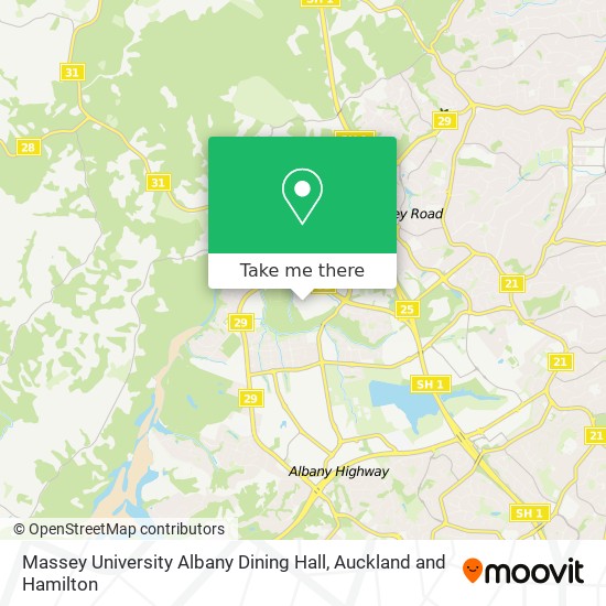 Massey University Albany Dining Hall map