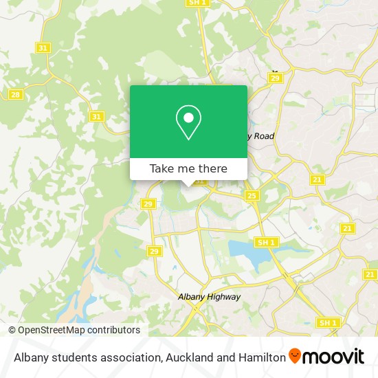 Albany students association map