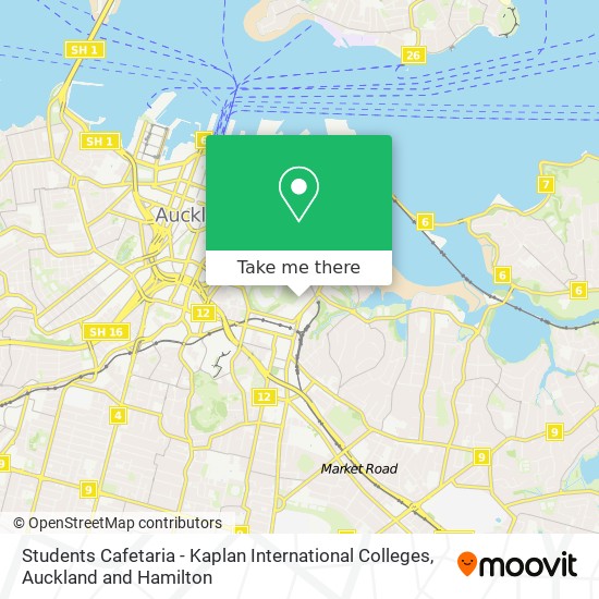 Students Cafetaria - Kaplan International Colleges map