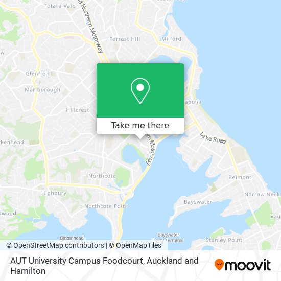 AUT University Campus Foodcourt map