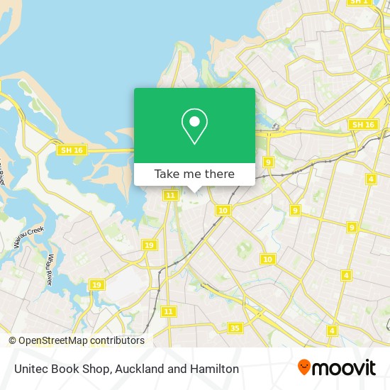 Unitec Book Shop map
