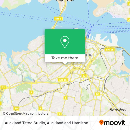 Auckland Tatoo Studio地图