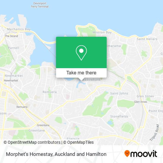 Morphet's Homestay map