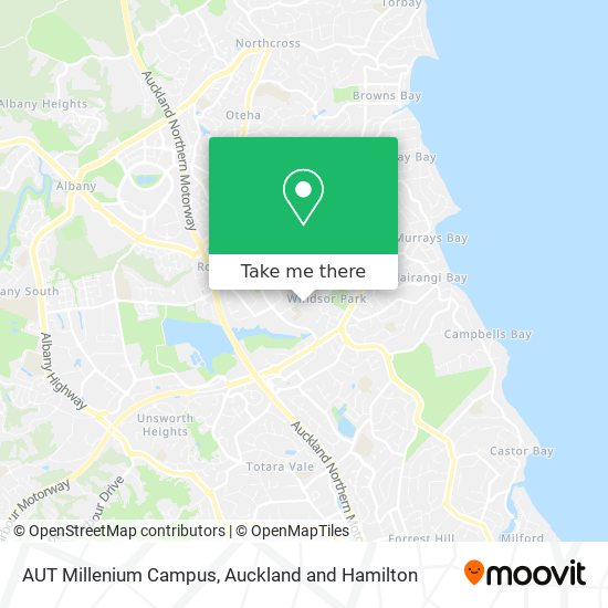 AUT Millenium Campus地图
