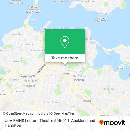 UoA FMHS Lecture Theatre 505-011 map