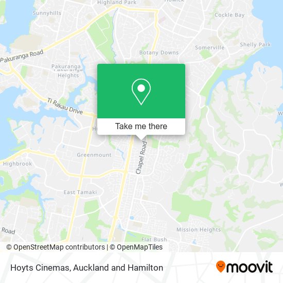 Hoyts Cinemas map