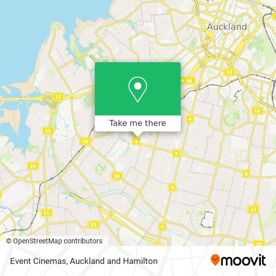 Event Cinemas map