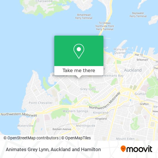 Animates Grey Lynn map
