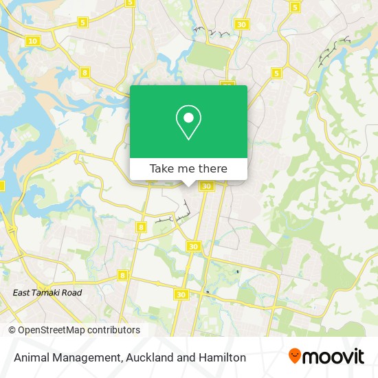 Animal Management map