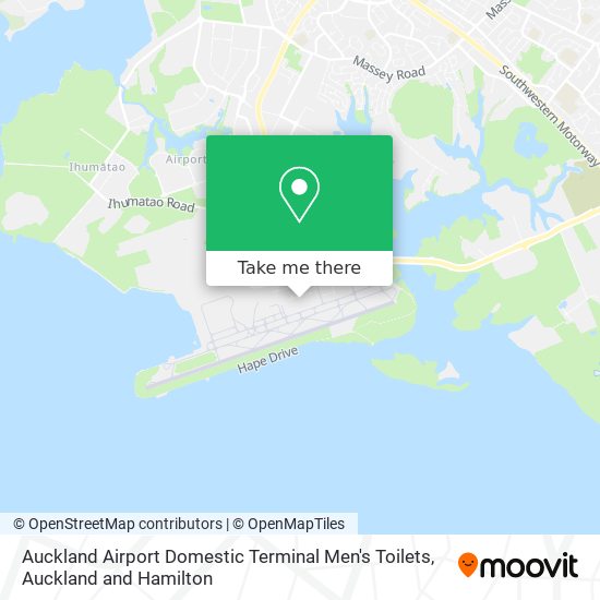 Auckland Airport Domestic Terminal Men's Toilets map