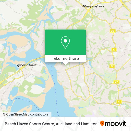Beach Haven Sports Centre map