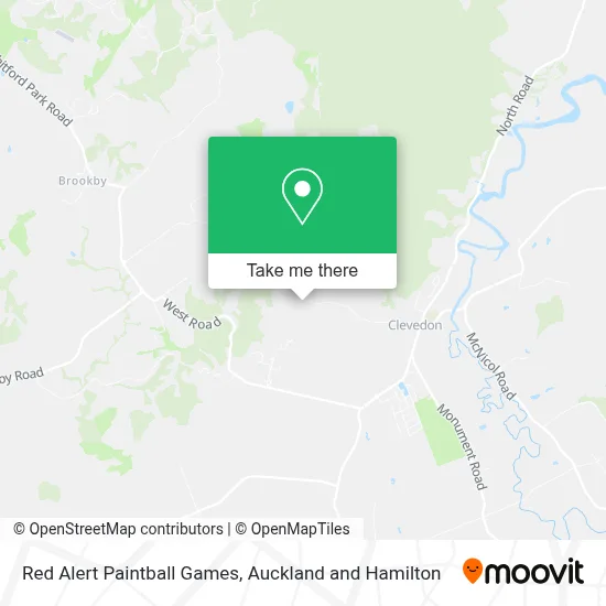 Red Alert Paintball Games map