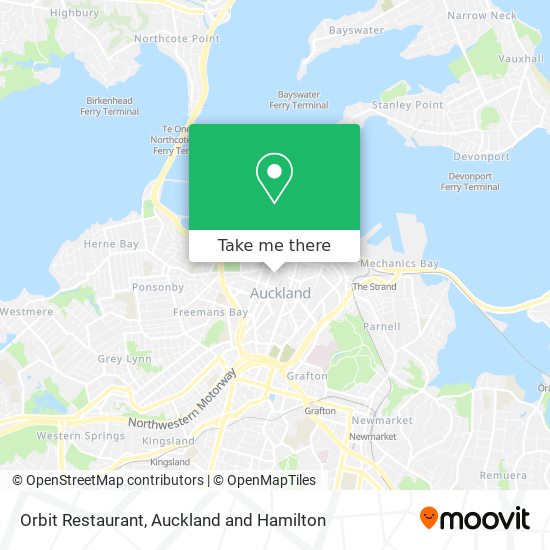 Orbit Restaurant map