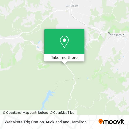 Waitakere Trig Station map