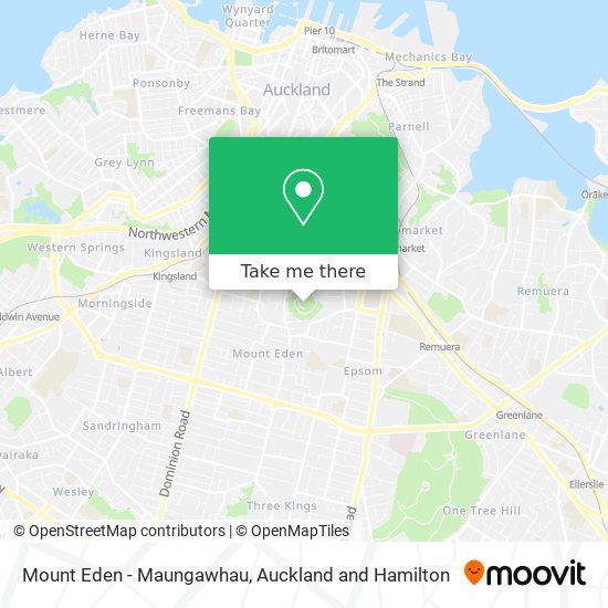 Mount Eden - Maungawhau map