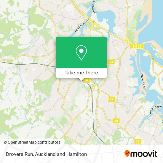 Drovers Run map