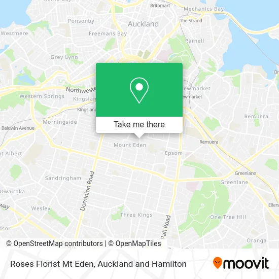 Roses Florist Mt Eden map