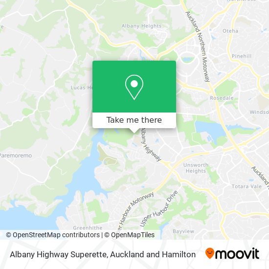 Albany Highway Superette map