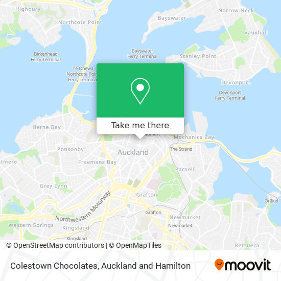 Colestown Chocolates map