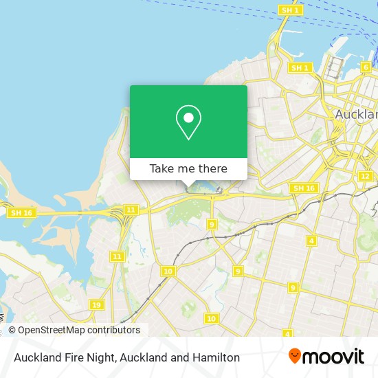 Auckland Fire Night地图