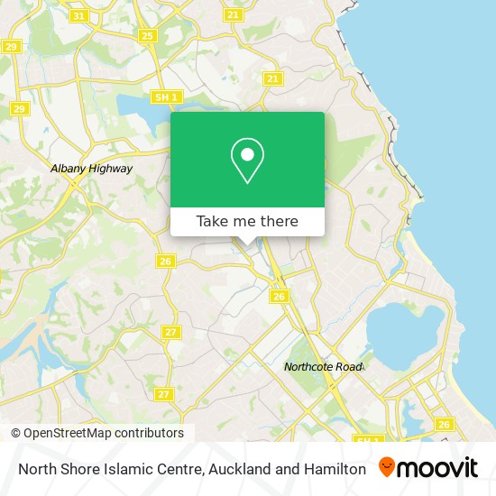 North Shore Islamic Centre map