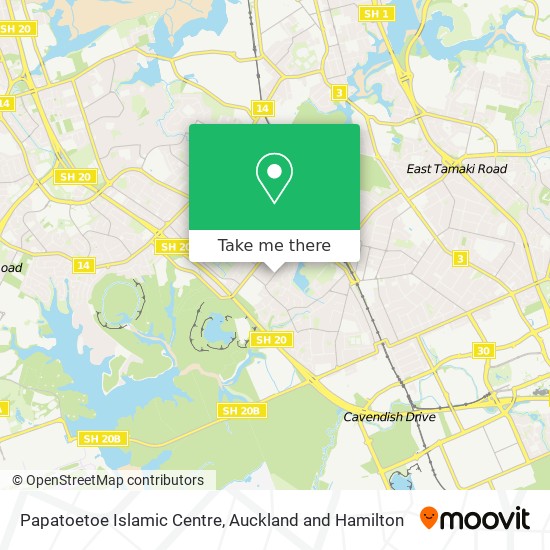 Papatoetoe Islamic Centre map